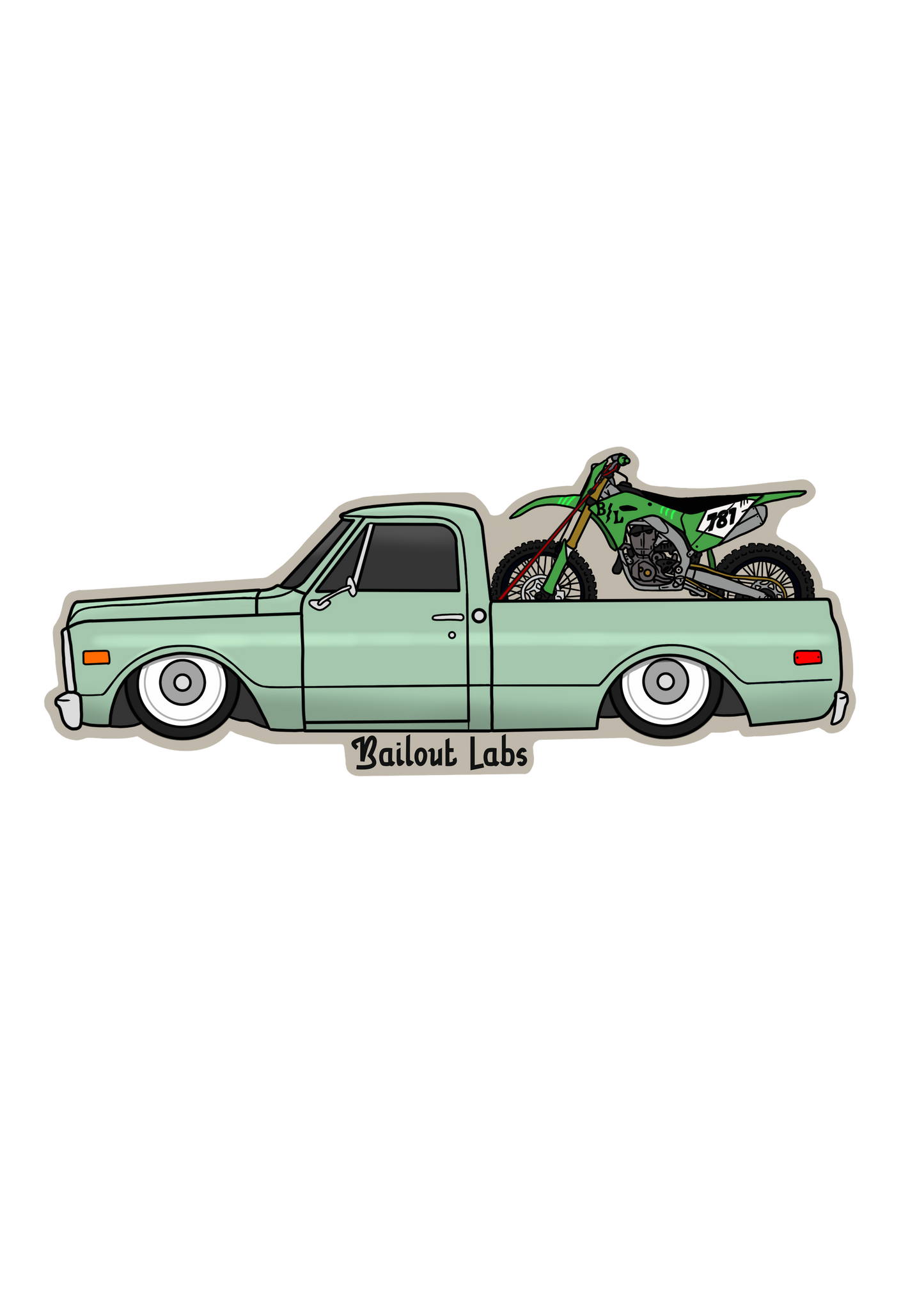 C10 Speed Shop Sticker