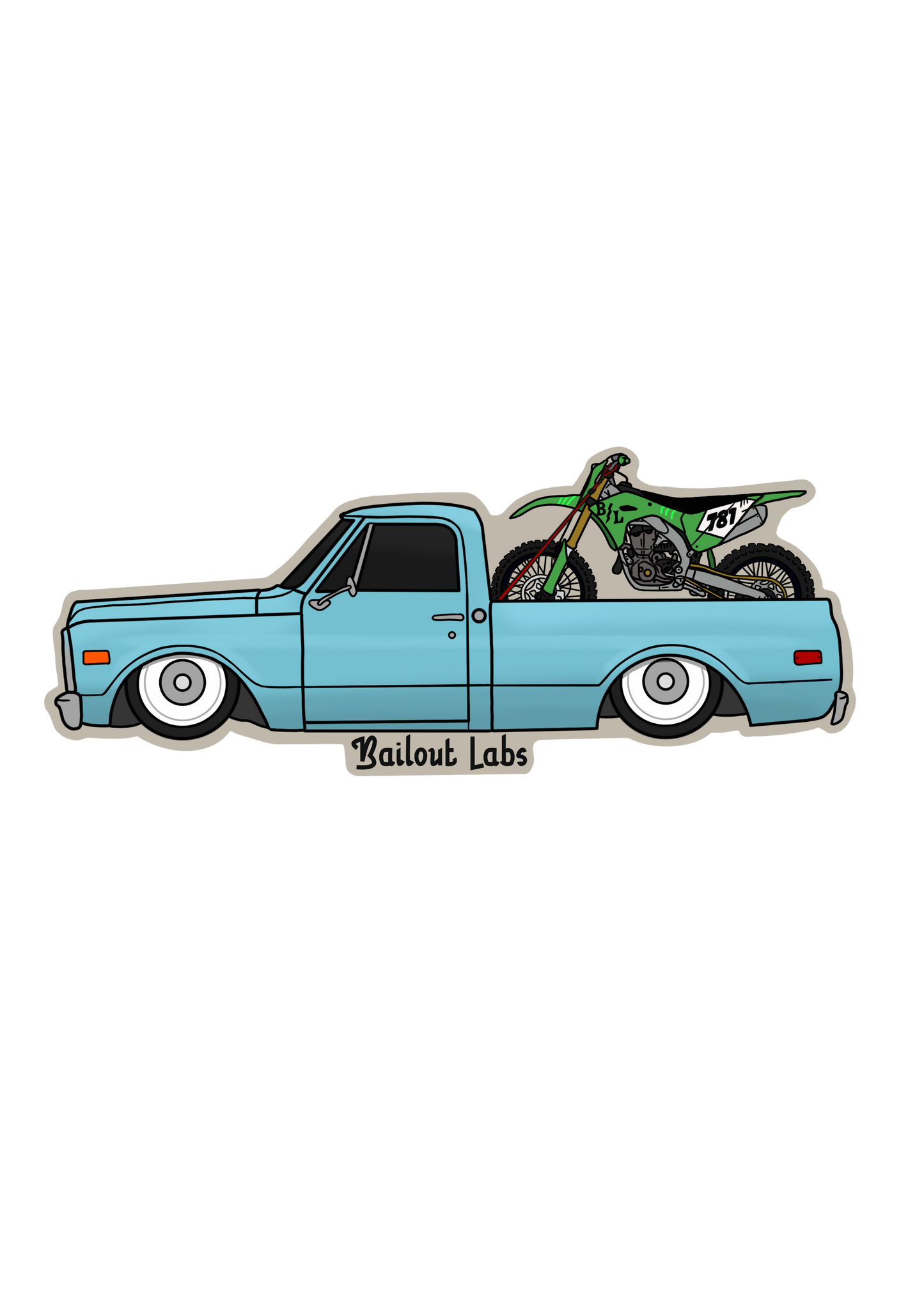 C10 Speed Shop Sticker
