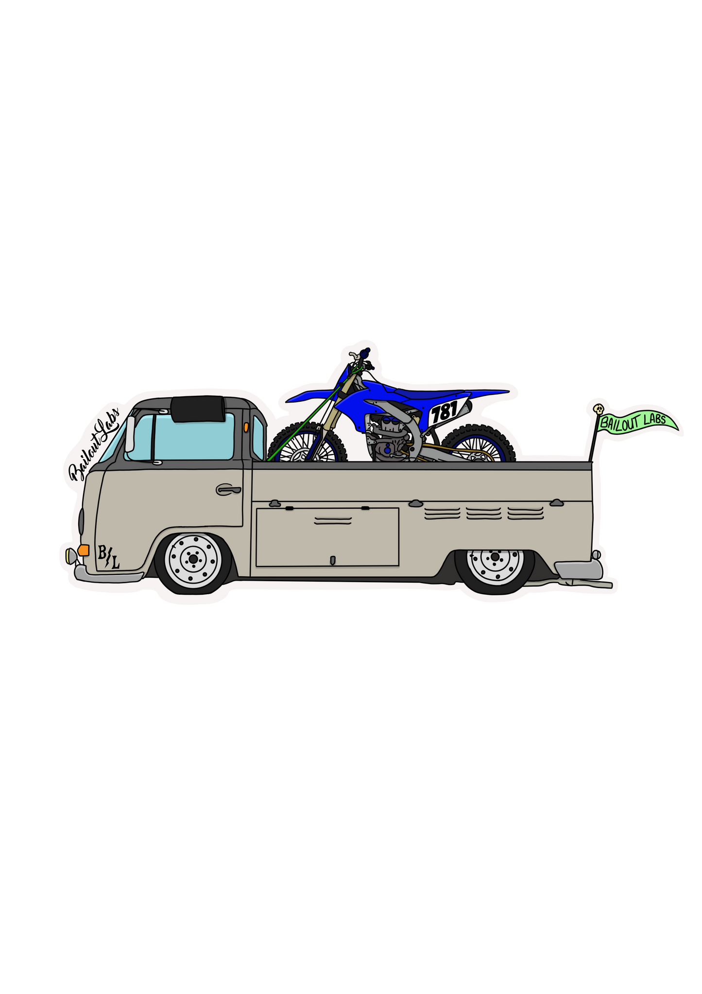 Moto Bus Sticker