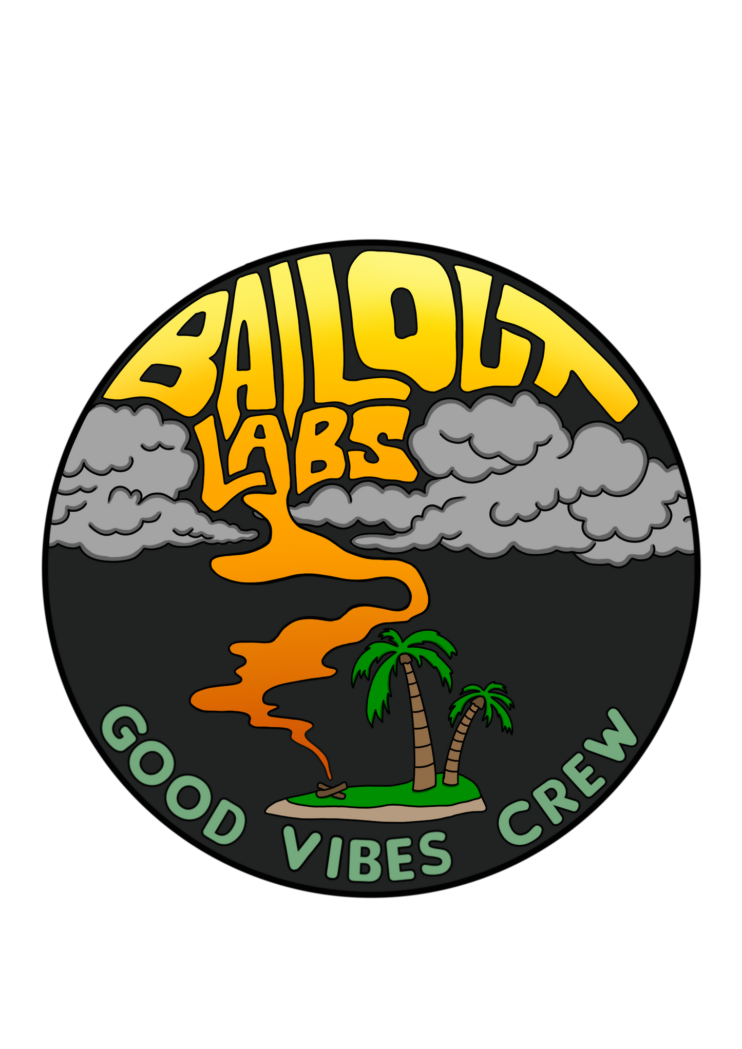Good Vibes Crew Sticker