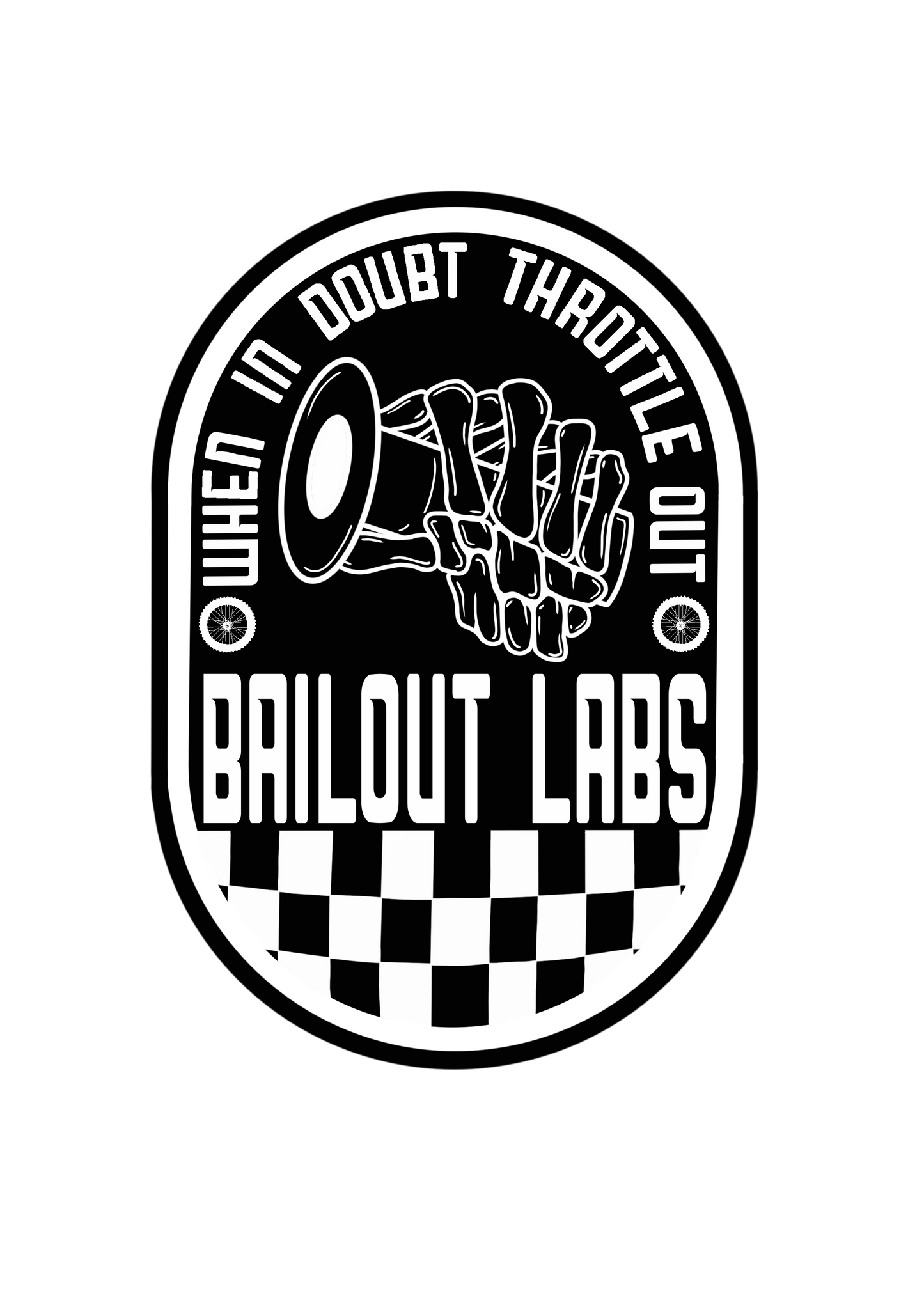 Throttle Out Sticker