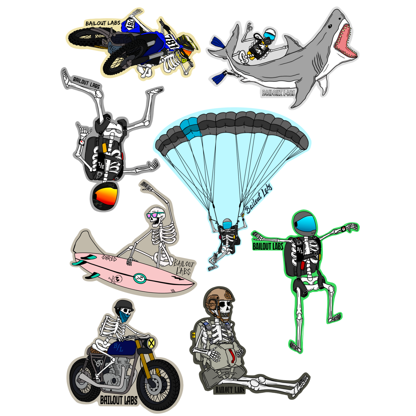 Skele: MEGA Sticker Pack