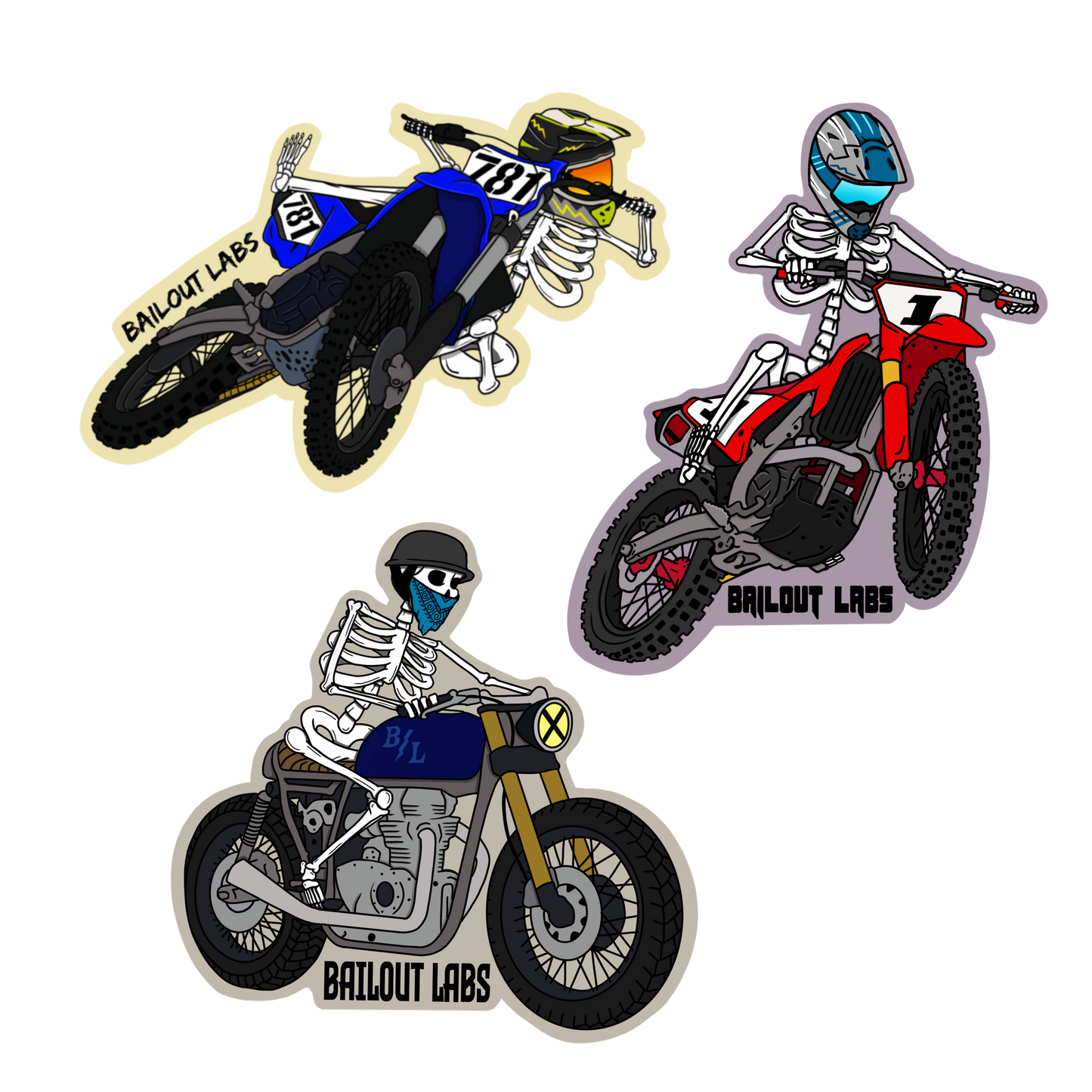 Skele: Bike Sticker Pack