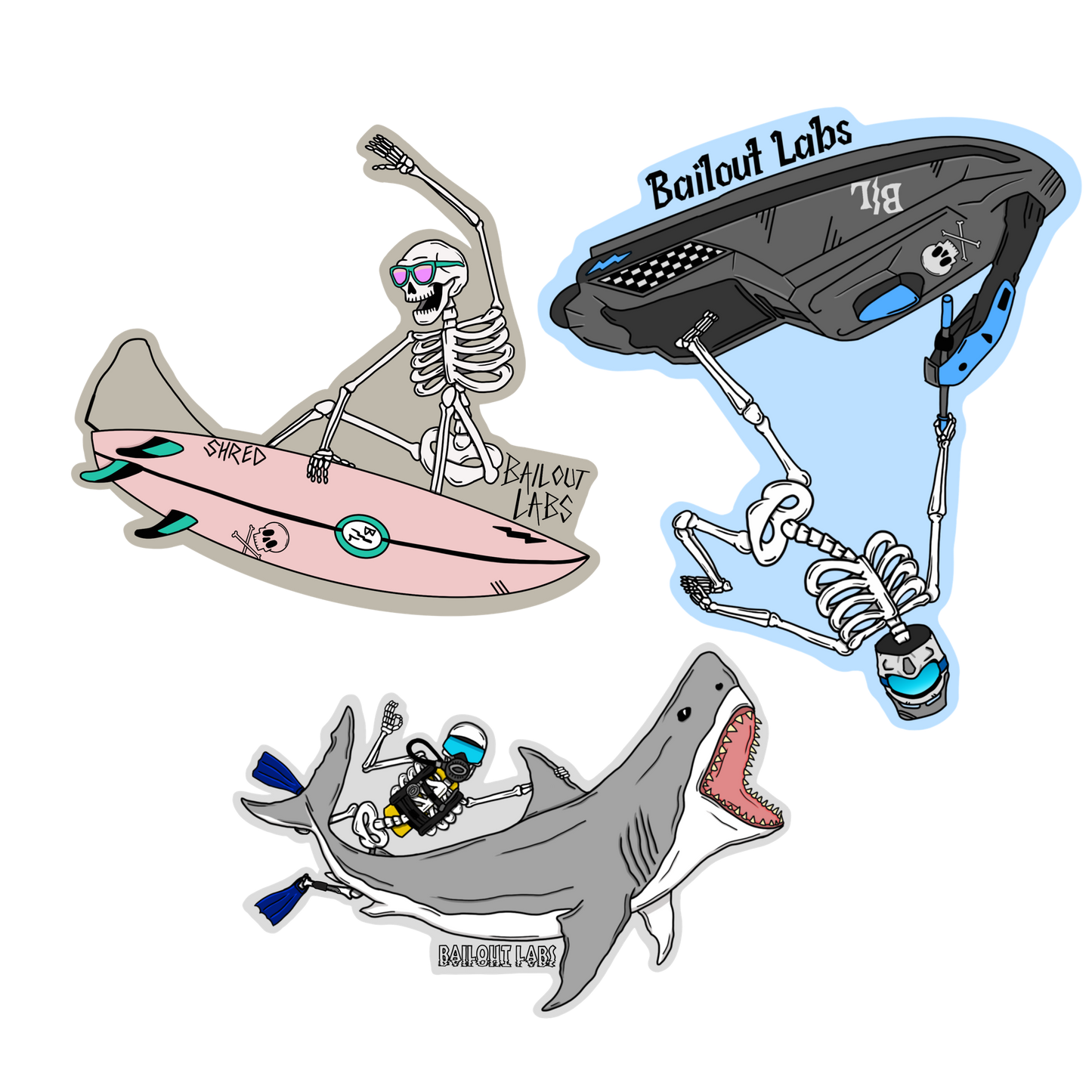 Skele: Water Sticker Pack