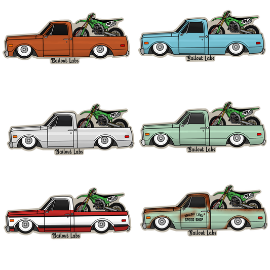 Bailout Labs Speed Shop Sticker Pack